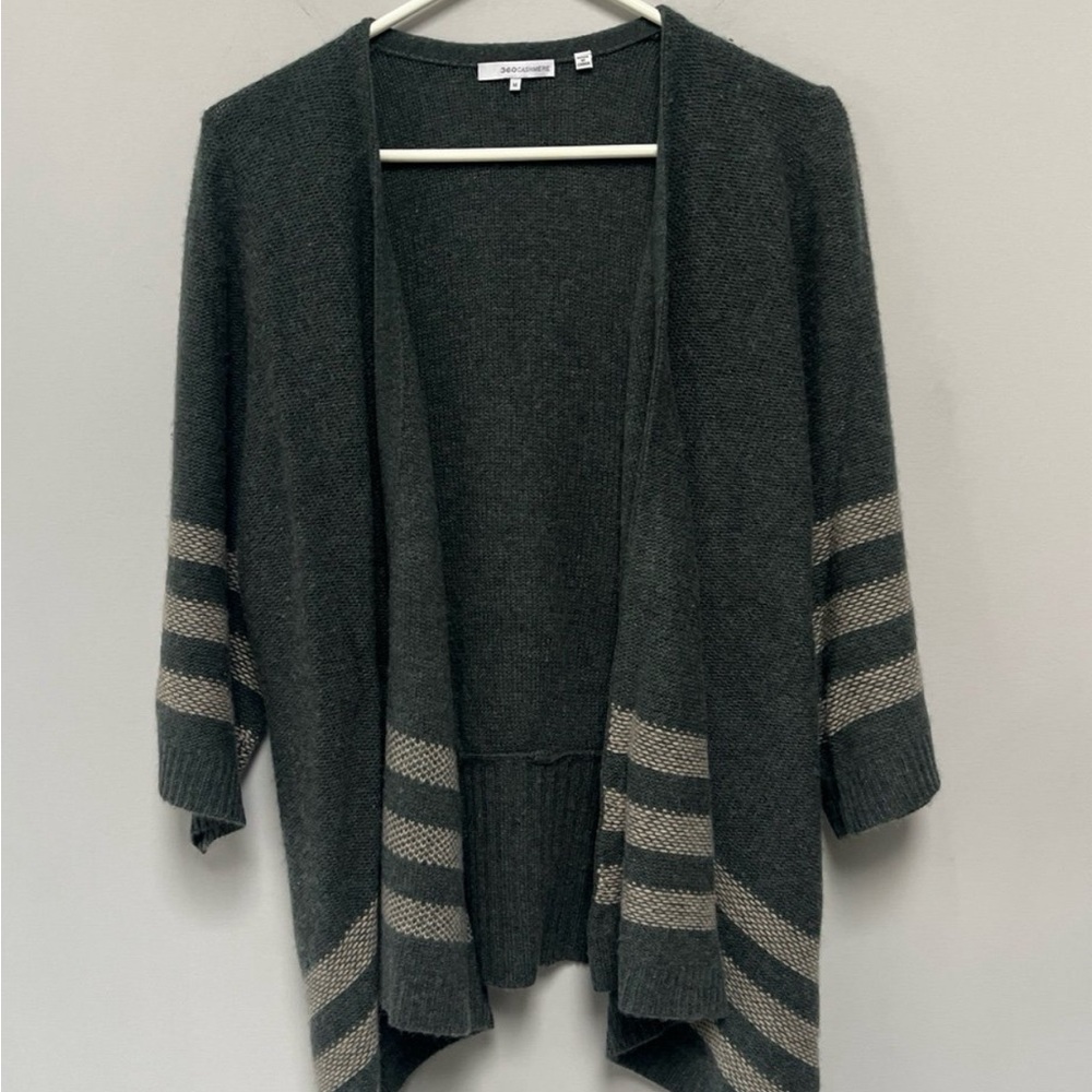 Cashmere Open Front Sweater Cardigan